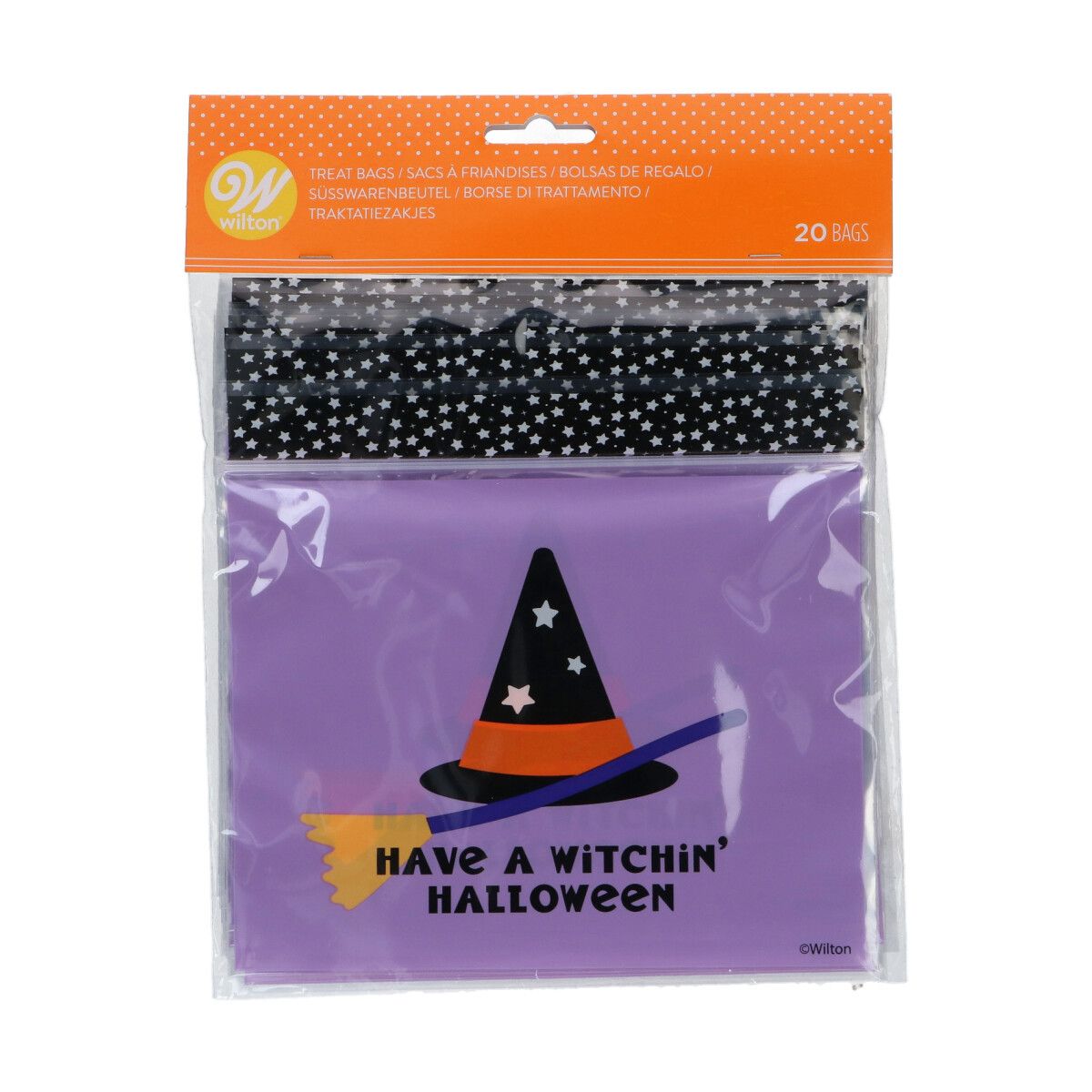 Wilton sáčky čarodějnický klobouk Halloween zipové sada 20 ks