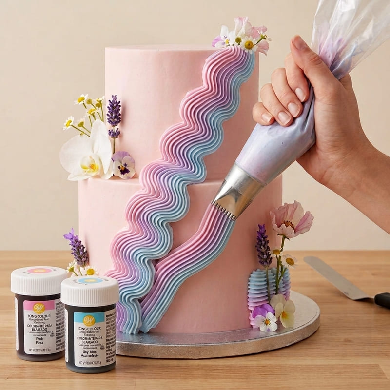 Zdobicí špička Cake Icer 789 Wilton (obmaz dortu a košíkový vzor)