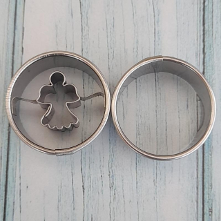 Vykrajovátko kolečko s andílkem a kolečko hladké