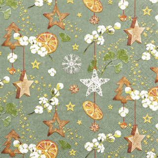 Ubrousky vánoční přírodní výzdoba 20 ks