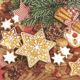 Ubrousky vánoční perníčky 20 ks