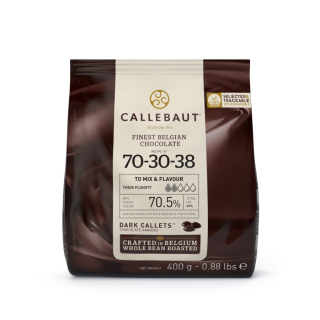 Čokoláda hořká 70 % Callebaut 400 g - pecky