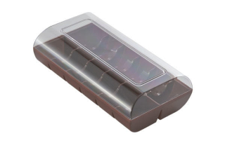 Krabička na makronky na 12 ks hnědá