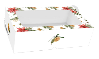 Krabička na vánoční cukroví Maxi 25x15x7 cm