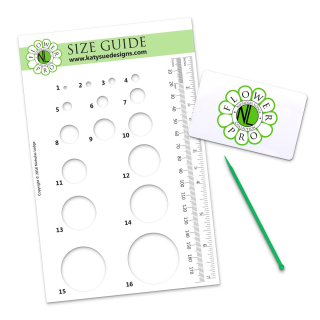 Měřítko Katy Sue Flower Pro Size Guide