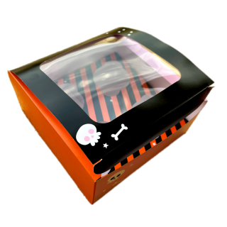 Krabička na 4 ks cupcakes Halloween