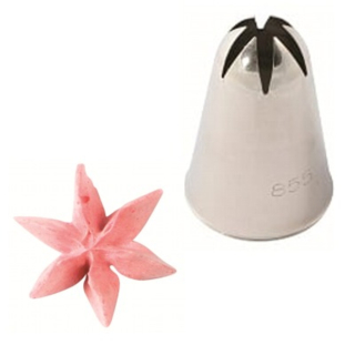 Zdobící špička řezaná BC0855 průměr 8 mm