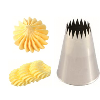 Zdobící špička BF317 průměr 15 mm nerez