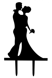 Zápich do dortu Ženich a nevěsta