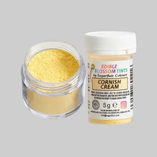 Prachová barva Cornish Cream - krémová Sugarflair