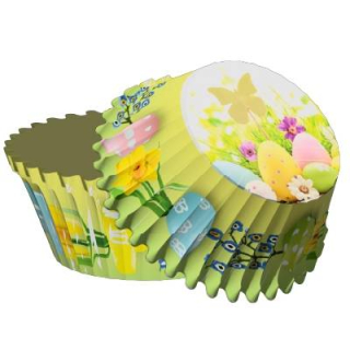 Cukrářské košíčky velikonoční vajíčka a květiny 50 ks