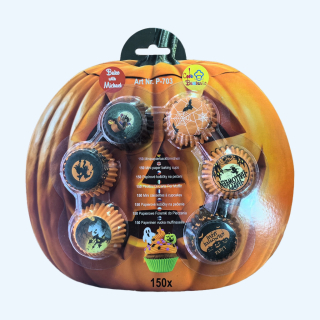Papírové košíčky na pralinky Halloween 150 ks