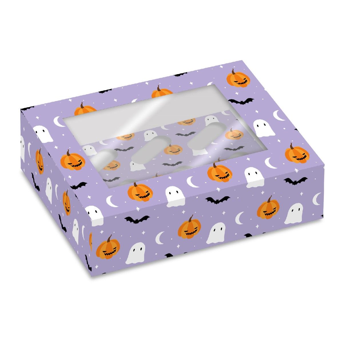 Krabičky na 6 ks cupcakes Halloween Fright Night